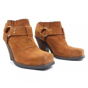 Jeffrey Campbell Rumi Suede Leather Western Boots